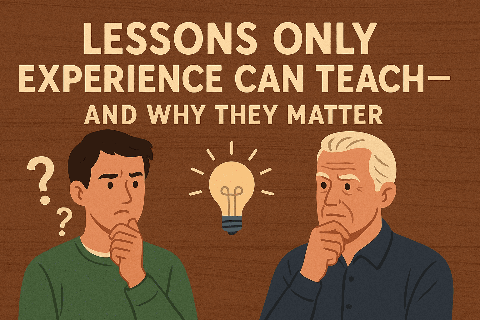 Lessons Only Experience Can Teach — And Why They Matter